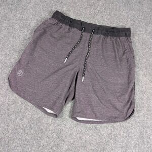 Legends Luka Shorts Mens Large Gray Heather Lined Athletic Gym Training 7 Inseam